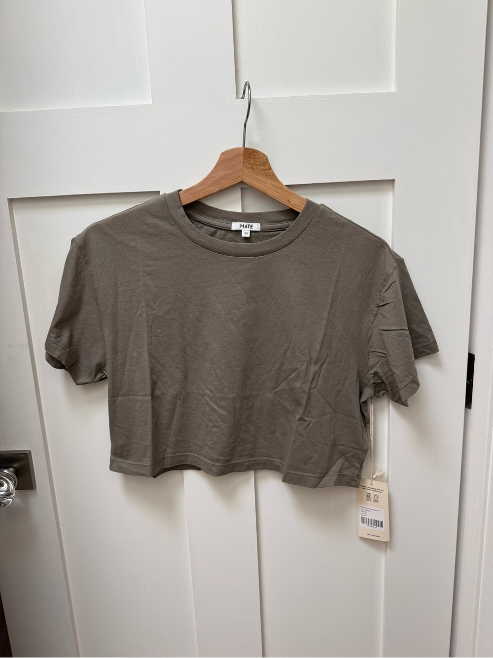 Mate the Label NWT Organic Cotton Relaxed Crop Tee - xs